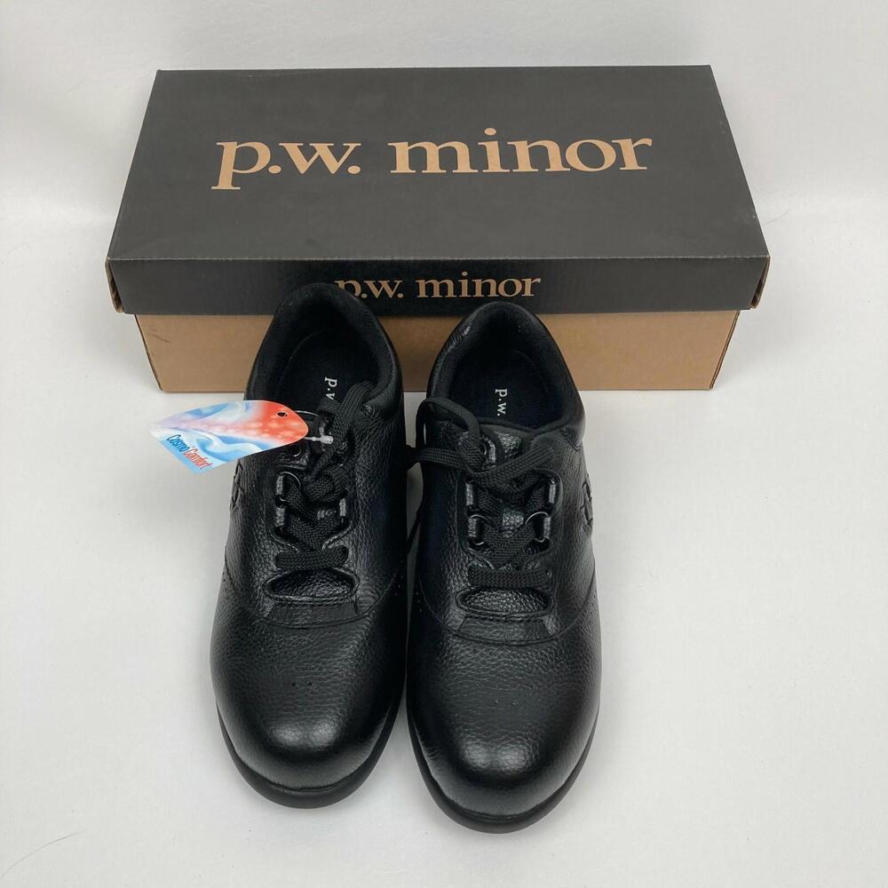 P.W. Minor Women's Leisure Black 10309 Orthopedic Diabetic‎ Sz 6 2W